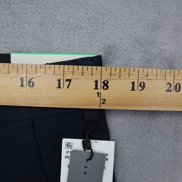 Perry Ellis Pants Blue Gray 34x30 Micro Melange Classic-Fit Stretch Travel Luxe - Picture 4 of 16